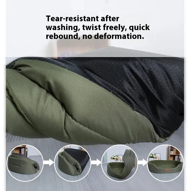 Waterproof Anti-Mite Square Dog Bed