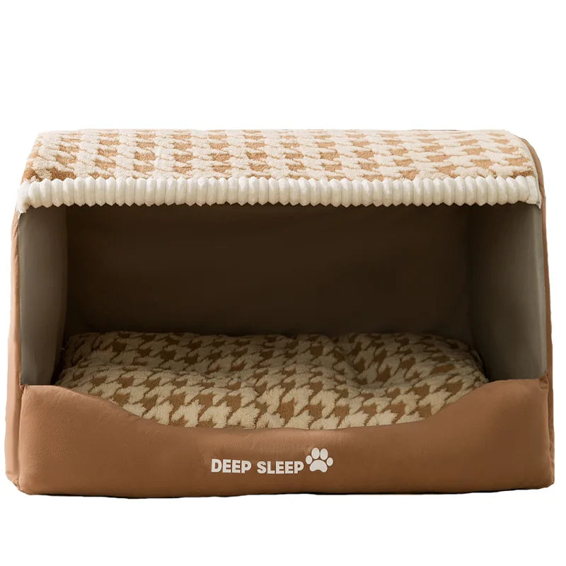 Quilted Winter Den Bed for Large Dogs