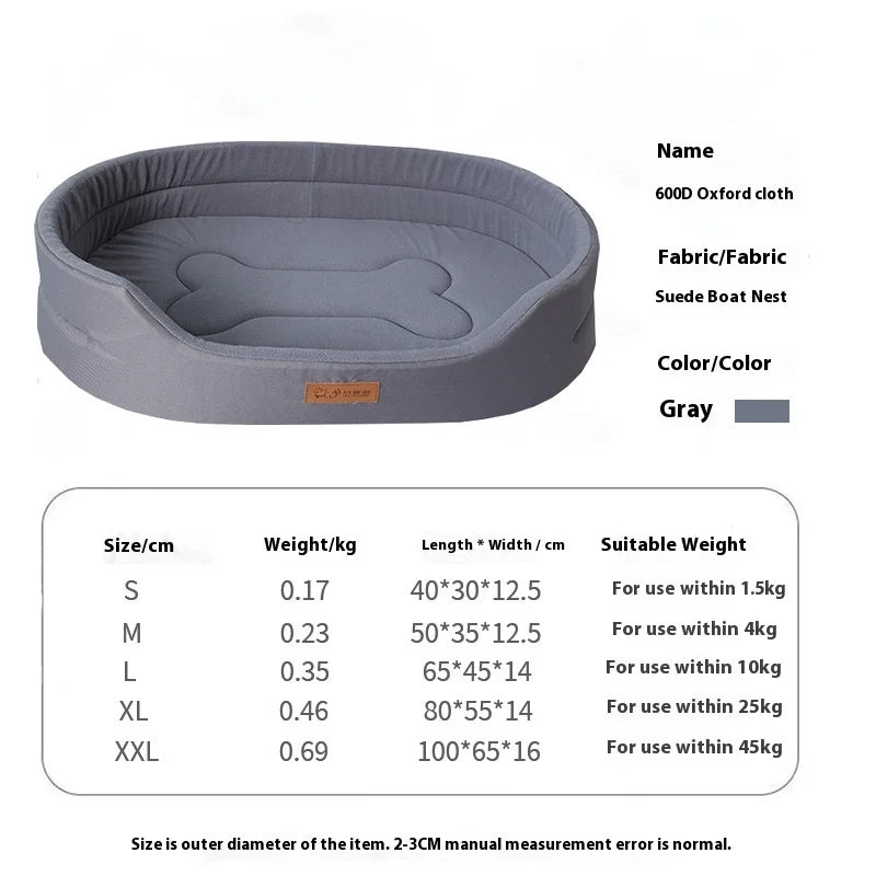 Waterproof Anti-Mite Square Dog Bed