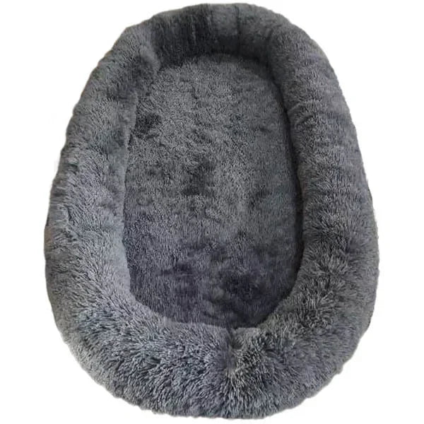 Giant Plush Shared Dog & Human Bed