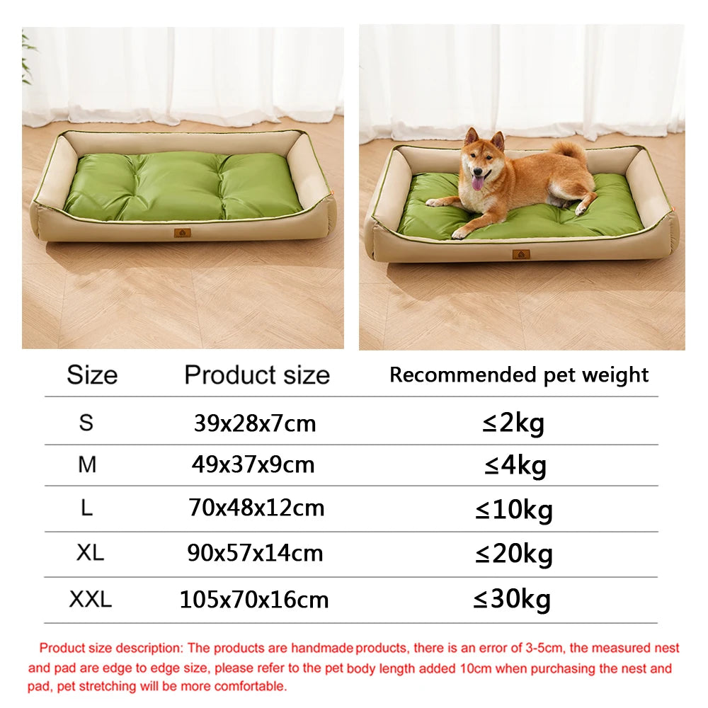 Four-Season Waterproof Square Pet Bed