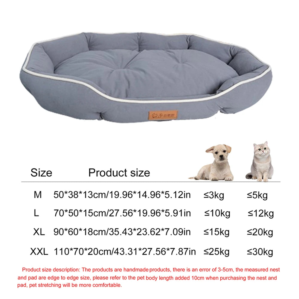Four-Season Waterproof Square Pet Bed
