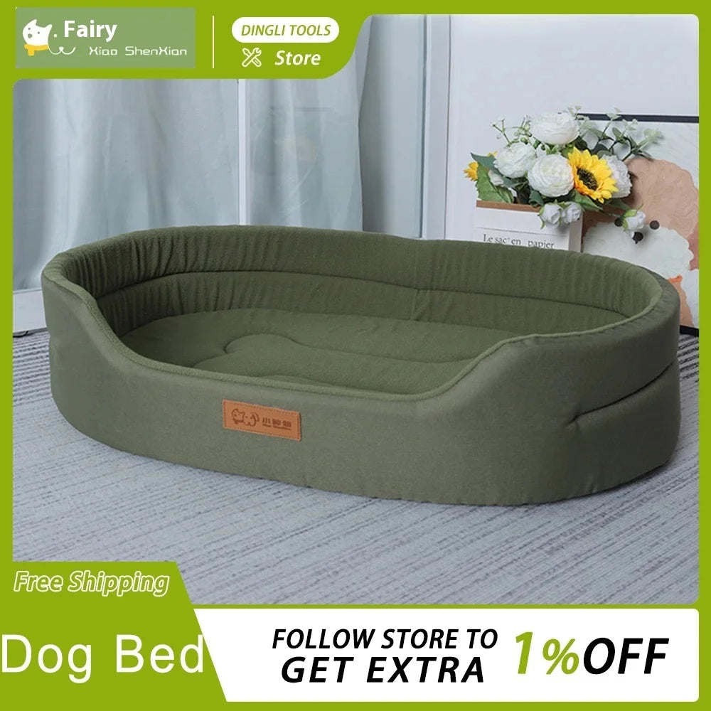 Waterproof Anti-Mite Square Dog Bed