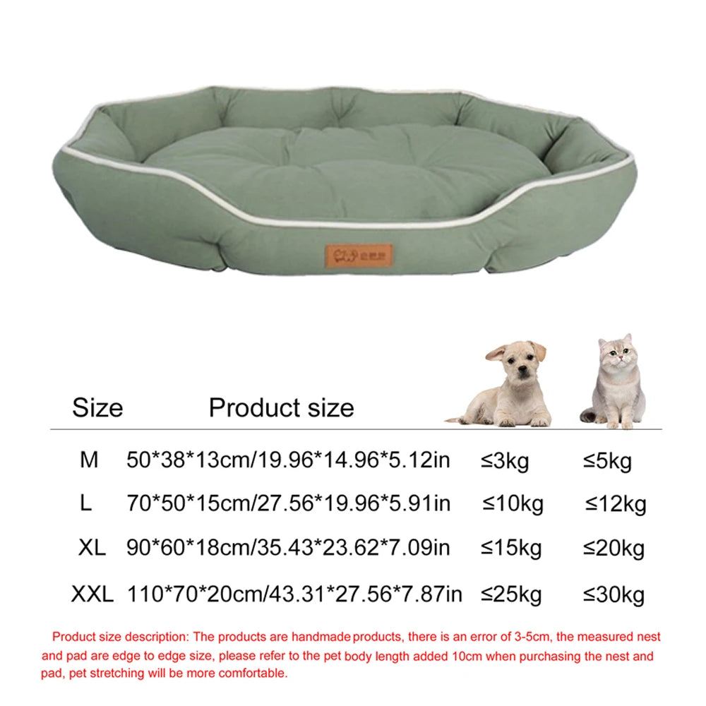 Four-Season Waterproof Square Pet Bed