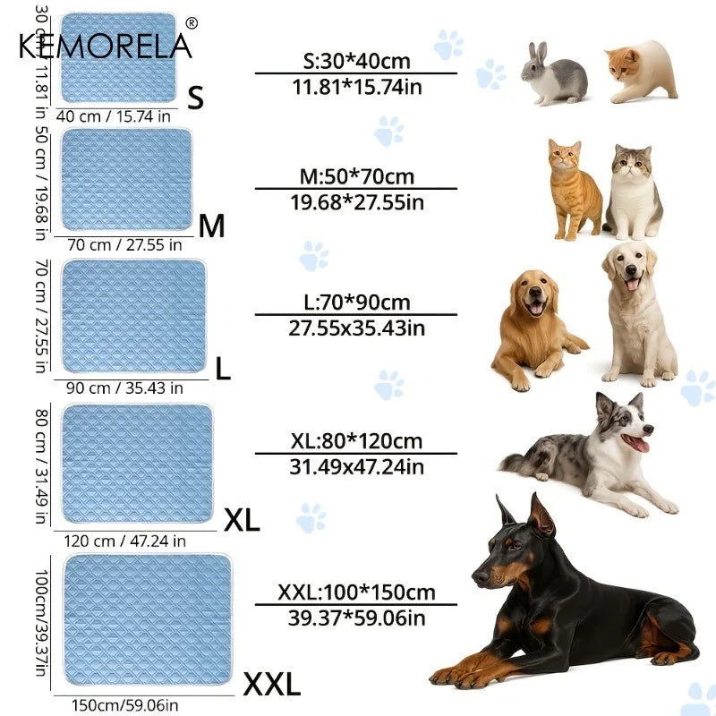 KEMORELA Ice Silk Cooling Dog Mat