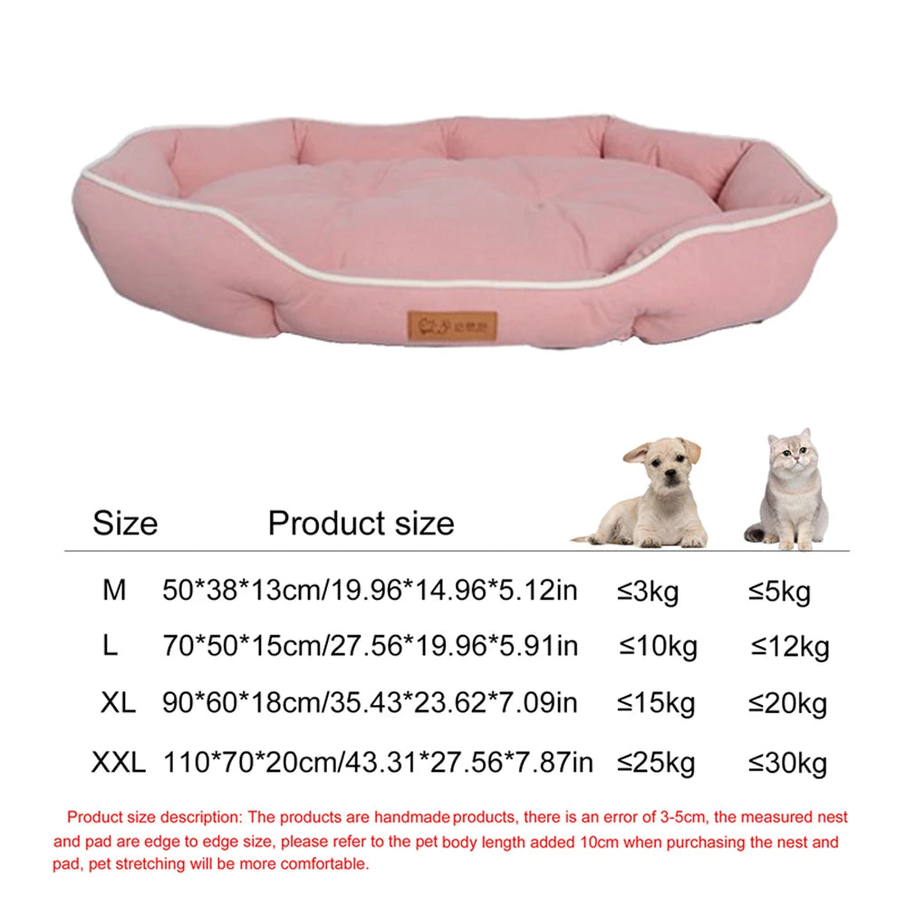 Four-Season Waterproof Square Pet Bed